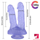 8.46in Asian Lesbian Dildo Standing Strap-on Insert Dildo