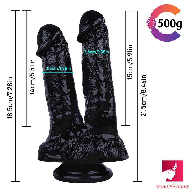 8.46in Asian Lesbian Dildo Standing Strap-on Insert Dildo