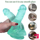 8.46in Asian Lesbian Dildo Standing Strap-on Insert Dildo