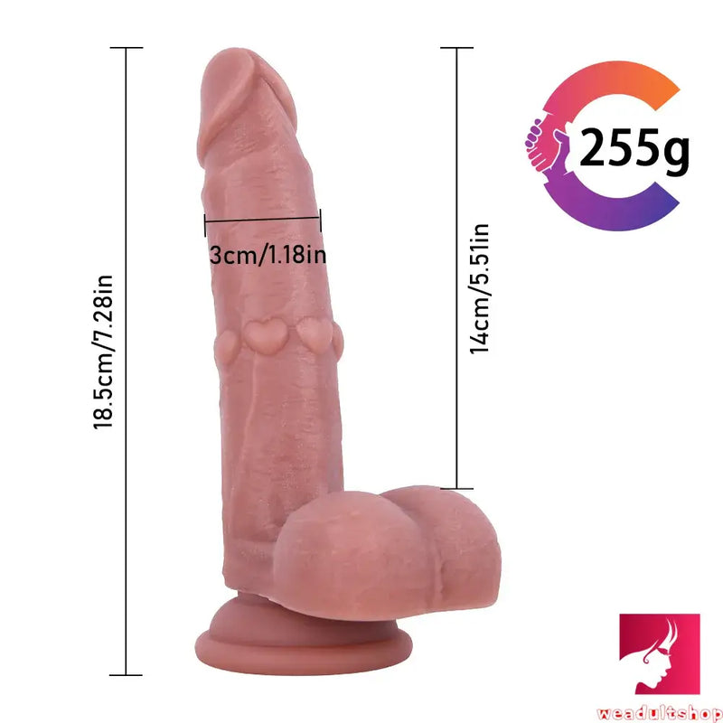 7.28in 8.66in Asian Teens Dildo For Female Masturbation Erotic Toy