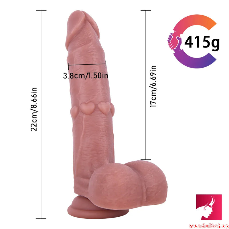 7.28in 8.66in Asian Teens Dildo For Female Masturbation Erotic Toy