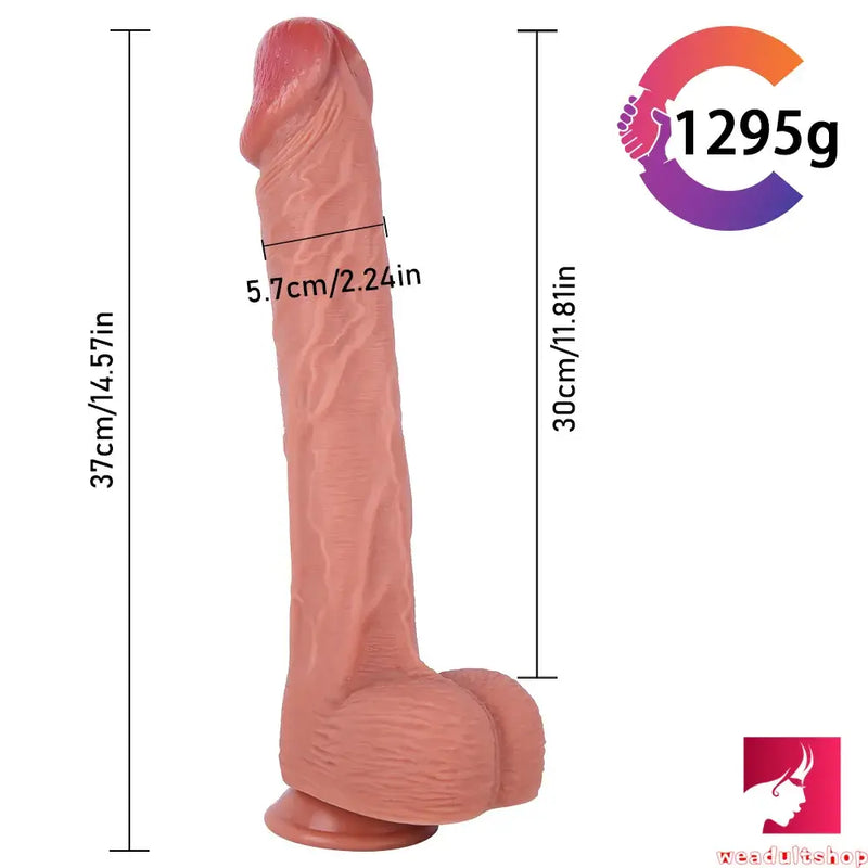 14.57in Thick Long Anal Dildo For BDSM Game Playing Sex Toy