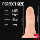6.69in Thumb Finger Dildo Real Penis Sex Toy With Sucker