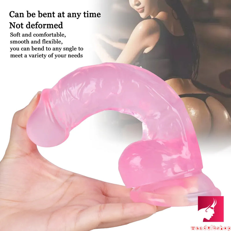 7.28in Realistic Dildo Flexible Penis With Textured Shaft Sextoy
