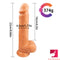 8.66in Gold Silicone Real Sex Feeling Hard Inside Dildo