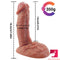 7.28in Super Strong Suction Cup Hands Free Dildo Adult Toy