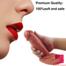 7.28in Super Strong Suction Cup Hands Free Dildo Adult Toy