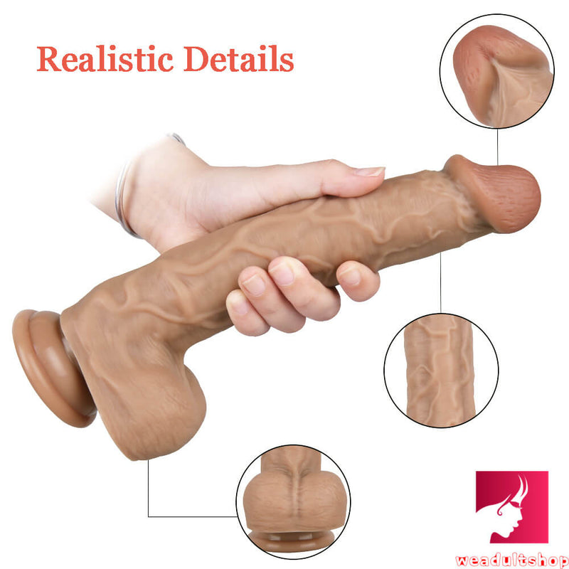 10.04in Soft Stretchy Smooth Dildo Sex Toy For Female Masturbation
