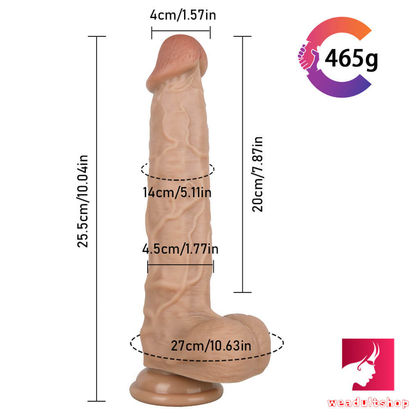 10.04in Soft Stretchy Smooth Dildo Sex Toy For Female Masturbation