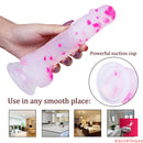 7.09in Pink White Jelly Colorful Dildo Sex Toy For Adults