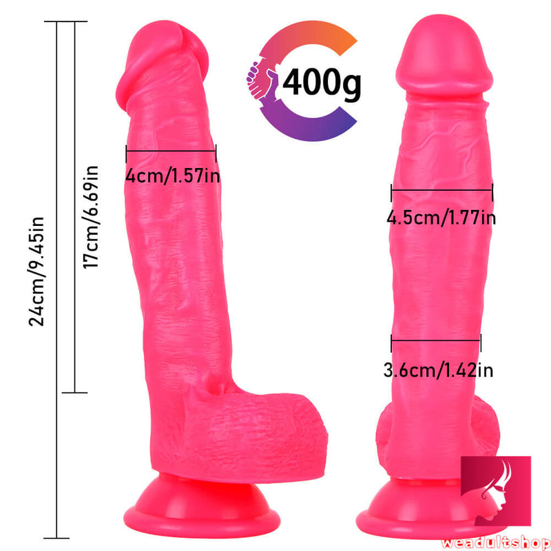 9.45in Sexy Girl Riding Dildo Sex Toy With Blue Veins For Women