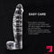 7.9in Body Safe Glass Dildo Toy For Anal Vaginal Massaging