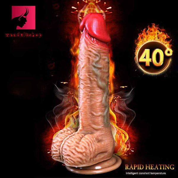 Automatic Telescopic Heating Vibration Dildo Realistic Remote Control Dildos - Adult Toys 