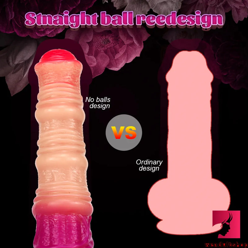 8.66in Ombre Red Purple Big Horse Dildo For Anal Fucking