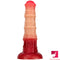 8.66in Ombre Red Purple Big Horse Dildo For Anal Fucking