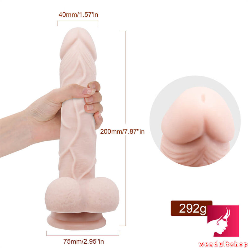 Body Safe Dildo With Balls Pretty Silicone Dildo