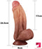 9.64in New Arrival Dual Layer Liquid Silicone Thick Big Dildo