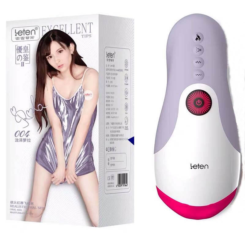 Leten Heating Thrusting Electric Tongue Suck Lick Male Masturbator Leten Heating Thrusting Electric Tongue Suck Lick Male Masturbator