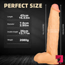 16.53in Europen American Huge Long Penis Real Looking Dildo