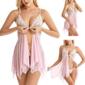 Sexy Lingerie Sleepwear Erotic Womens V Neck Lace Babydoll - Adult Toys 