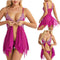 Sexy Lingerie Sleepwear Erotic Womens V Neck Lace Babydoll - Adult Toys 