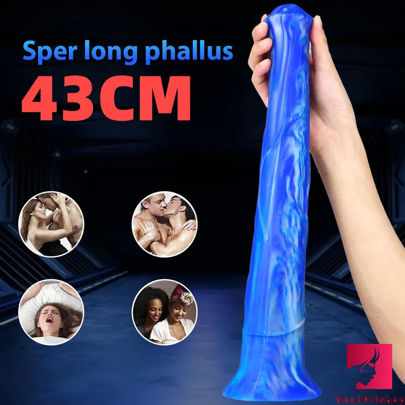 16.9in Super Long Huge Animal Horse Dildo Fake Penis Toy