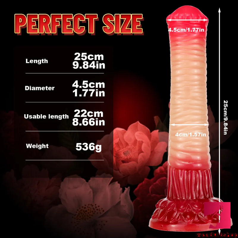 9.84in Long Horse Dildo Thick Animal Anal Sex Toy For Women