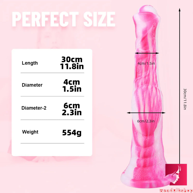 11.8in Huge Thick Animal Long Horse Dildo For Anal Massaging