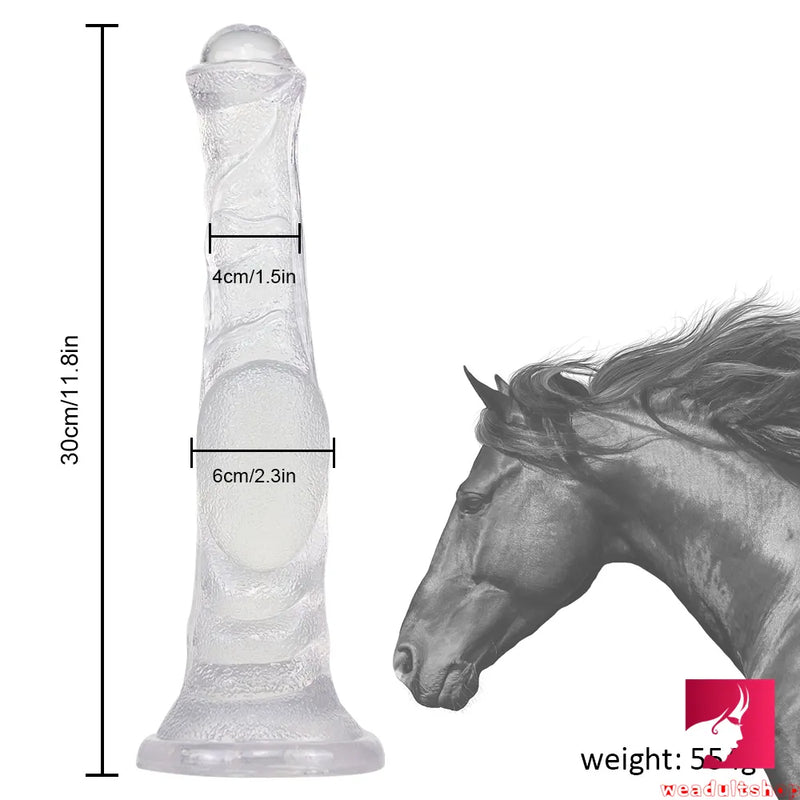 11.8in Big Horse Cock Dildo BDSM Stimulation Women Orgasm