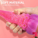 8.07in Ombre Octopus Tentacle Thick Dildo Animal BDSM Toy