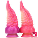 8.07in Ombre Octopus Tentacle Thick Dildo Animal BDSM Toy