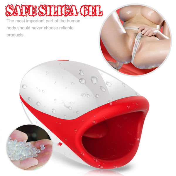 10 Powerful Vibrations Deep Throat Masturbator Smart Heating Waterproof Oral Cup - Adult Toys 