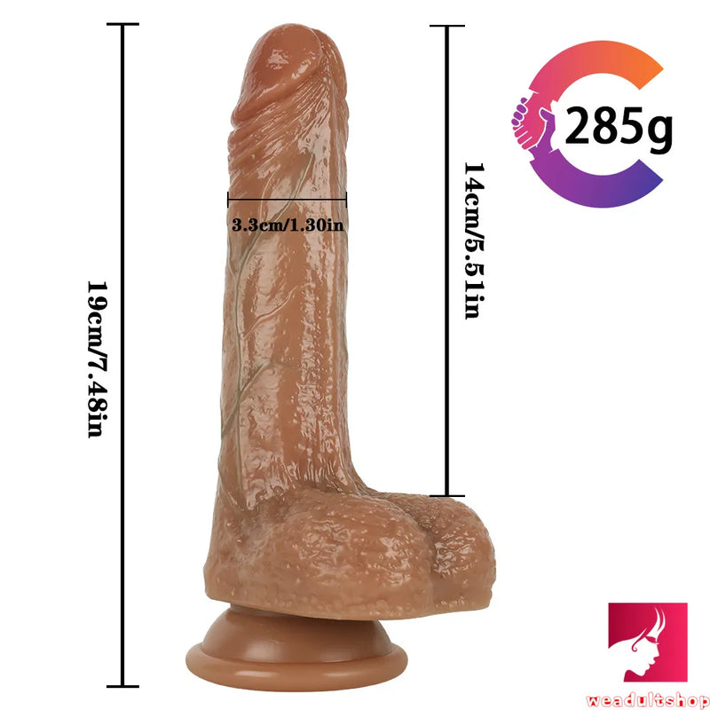 7.48in Silicone Erotic Penis Female Masturbation Dildo For Women