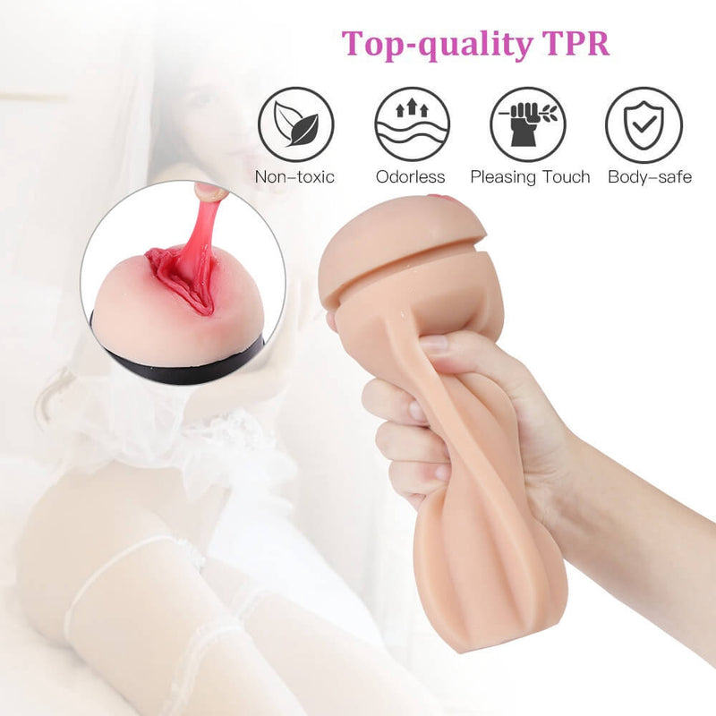 Top Quality TPR Ergonomic Design Detachable Male Masturbator