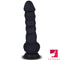 8.27in Black Body Safe Spiral Design Dildo Sex Toy For Men