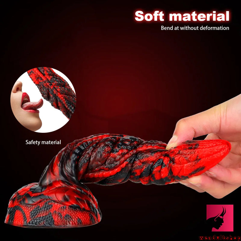 7.87in Real Monster Silicone Lifelike Penis Animal Dragon Toy