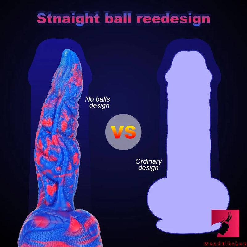 7.87in Real Monster Silicone Lifelike Penis Animal Dragon Toy