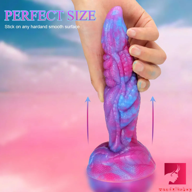 7.87in Real Monster Silicone Lifelike Penis Animal Dragon Toy