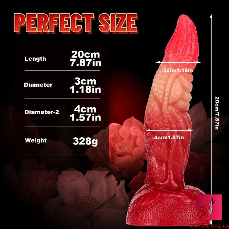 7.87in Ombre Octopus Tentacle Monster Fantasy Soft Dildo