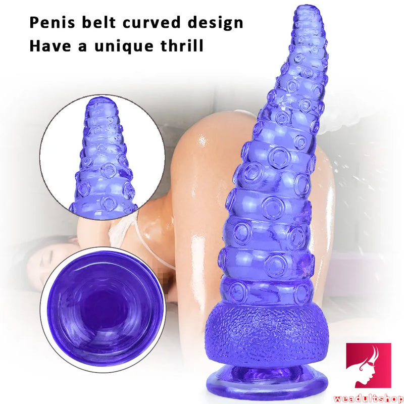 9.25in Soft Octopus Tentacle Penis Big Dildo For Anus Expansion