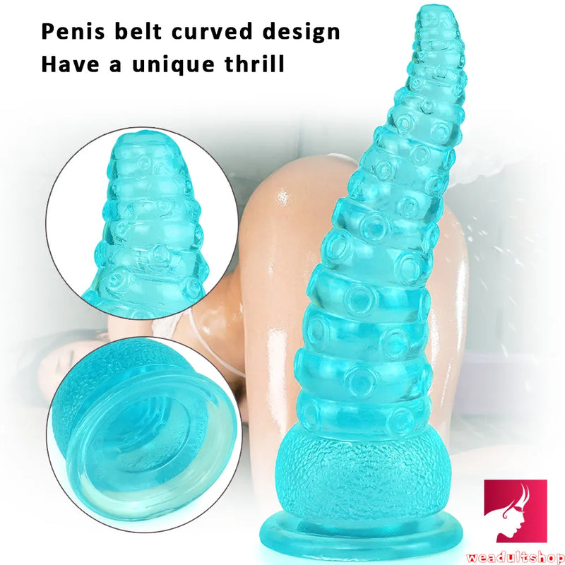 9.25in Soft Octopus Tentacle Penis Big Dildo For Anus Expansion