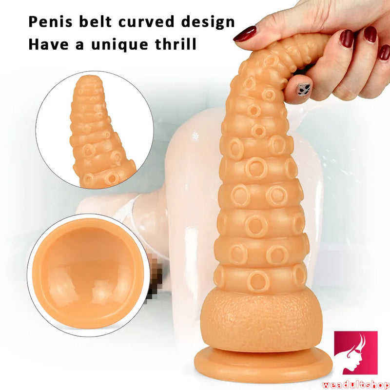 9.25in Soft Octopus Tentacle Penis Big Dildo For Anus Expansion