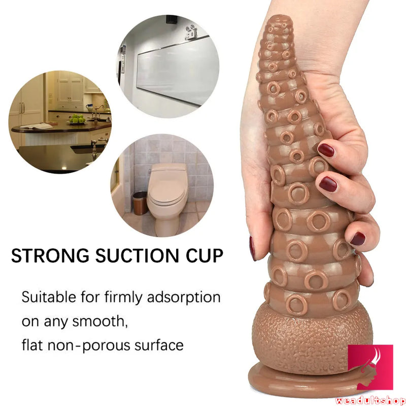 9.25in Soft Octopus Tentacle Penis Big Dildo For Anus Expansion