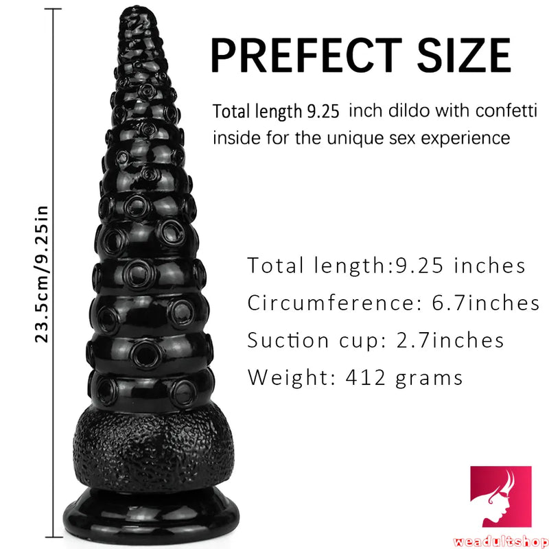 9.25in Soft Octopus Tentacle Penis Big Dildo For Anus Expansion