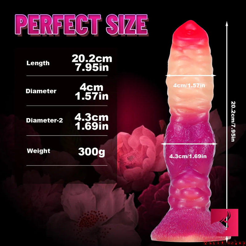 7.95in Animal Dog Realistic G-spot Women Orgasm Sex Dildo