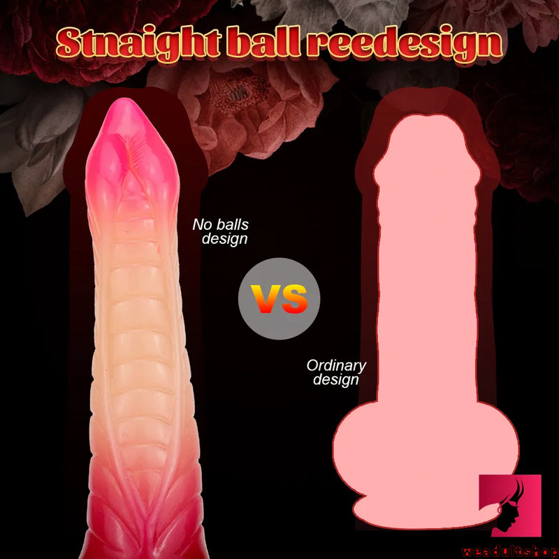 7.67in Ombre Makeup Snake Animal Dildo For Women Orgasm