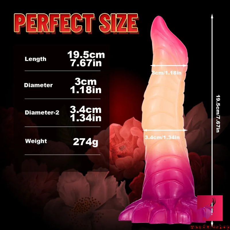 7.67in Ombre Makeup Snake Animal Dildo For Women Orgasm