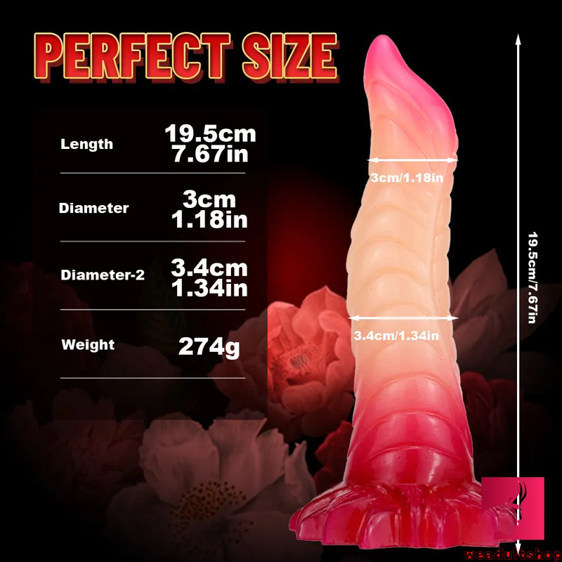 7.67in Ombre Makeup Snake Animal Dildo For Women Orgasm