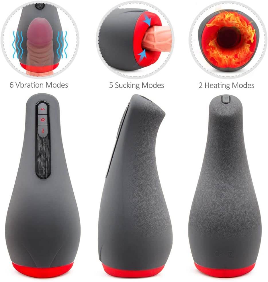 Otouch Intelligent Heating Oral Blowjob Penis Suck Vibrating Toy