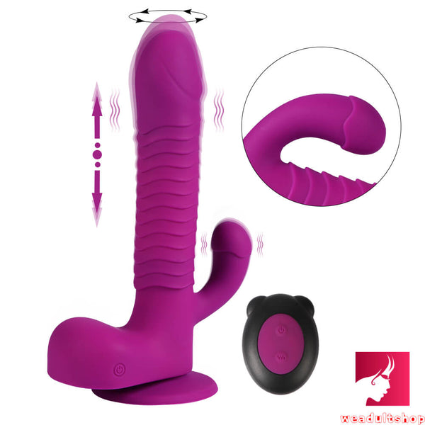 8.27in Wireless Remote 360° Rotation Thrusting Vibrating Dildo